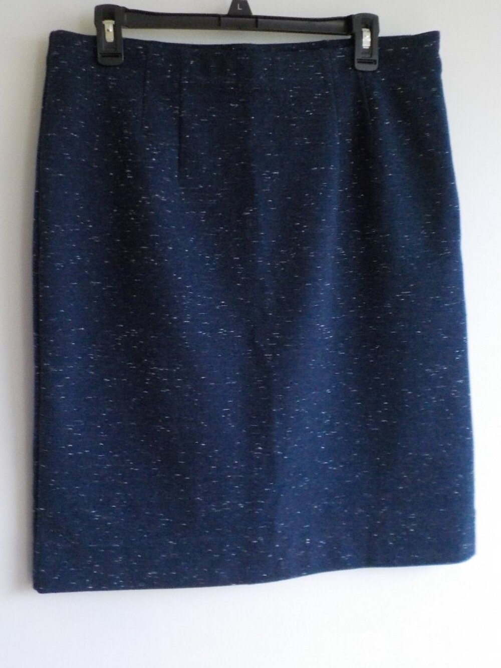 Metaphor Skirt - Large - Pencil Blue/White Zip (2427)